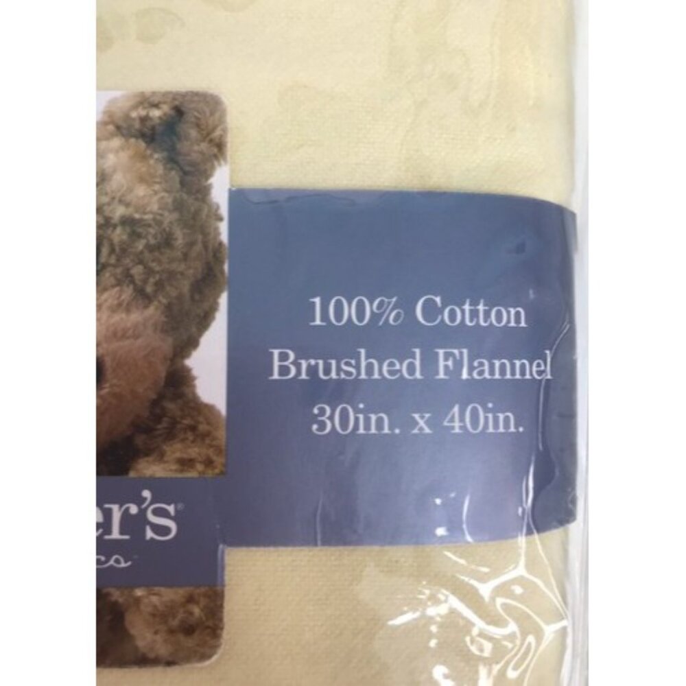 Carter’s Classics Cotton Receiving Blankets Bears Yellow Z18611H 2003 Vtg NEW - Picture 3 of 4